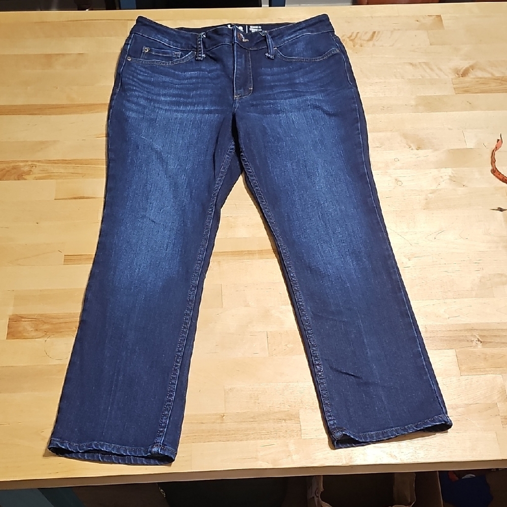 👖 Lee Mid Rise Straight Leg Denim Jeans - Size 10P Petite